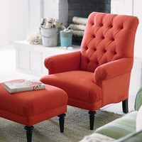Red-comfortable-accent-chairs